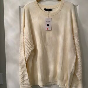 Macy's Cream Women's Crew Neck Sweater